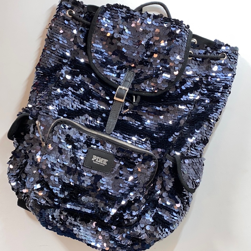 Needs TLC "Pink" Victoria Sequin Backpack. See Description*** "Pink"